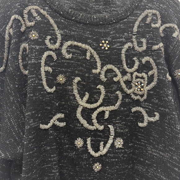 Nilani Vintage Beaded Knit Sweater & Pencil Skirt Set (Size M) - Picture 6 of 12